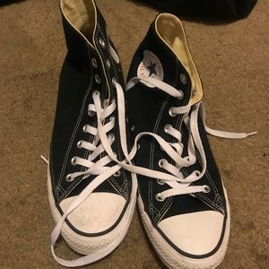 Converse high top shoes! women’s 10. Men’s 8-new!